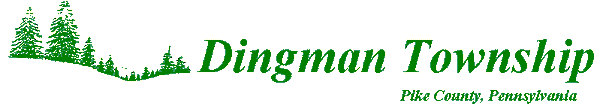 Unofficial logo of Dingman Township, Pike County, Pennsylvania.